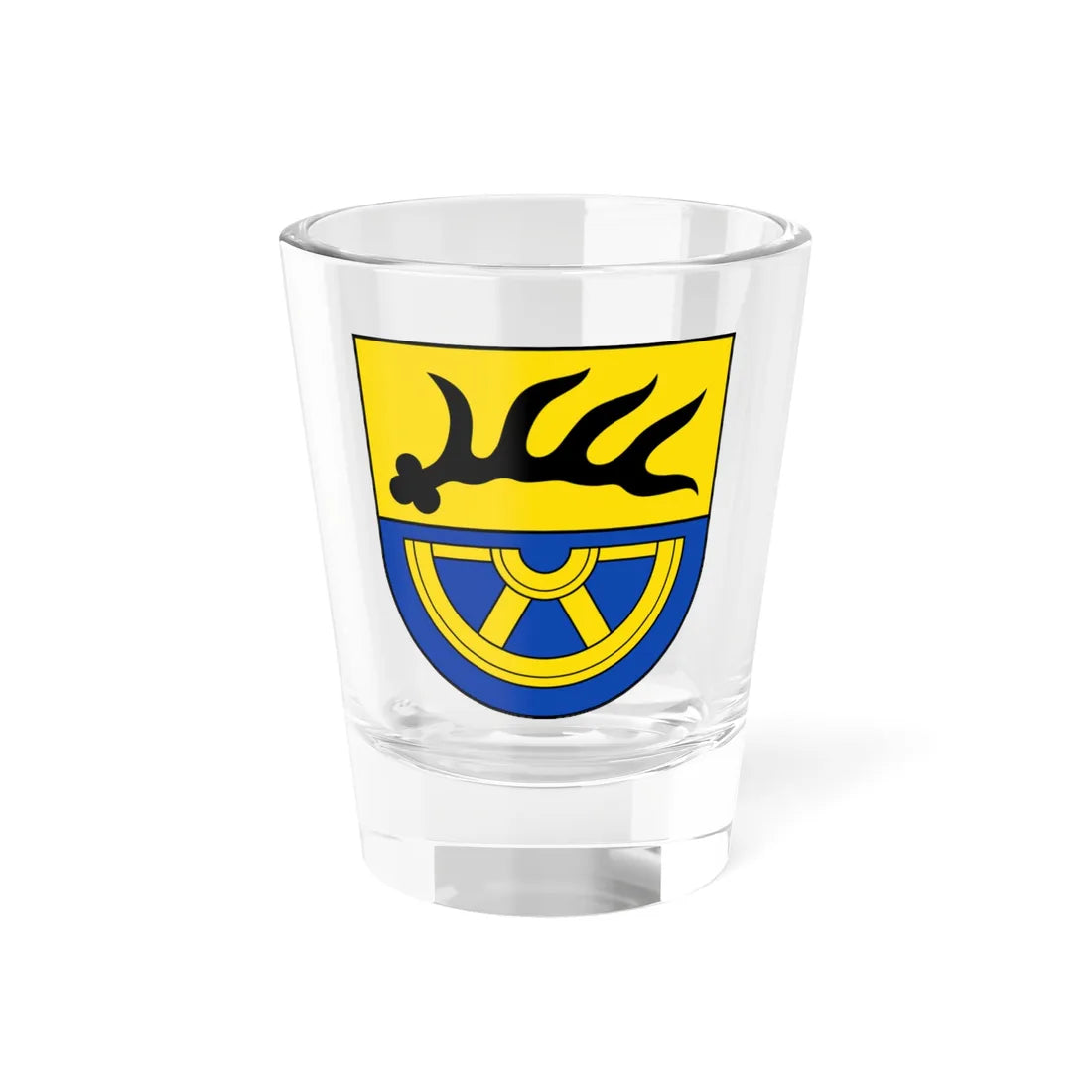 Wappen Landkreis Tuttlingen (Germany) (Coat of Arms) Shot Glass 1.5oz 1.5oz - Go Mug Yourself