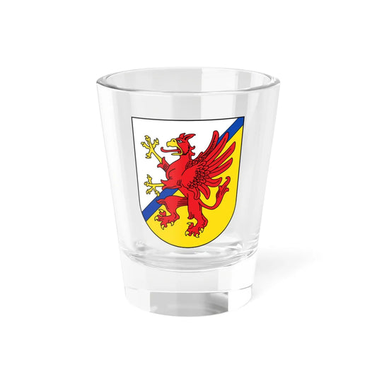 Wappen Landkreis Vorpommern-Greifswald (Germany) (Coat of Arms) Shot Glass 1.5oz 1.5oz - Go Mug Yourself