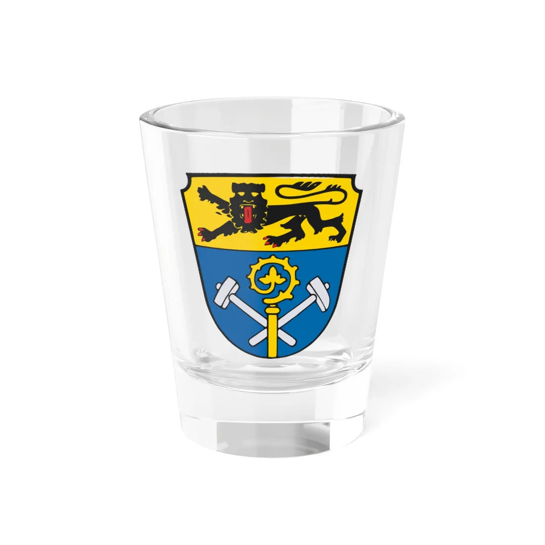 Wappen Landkreis Weilheim-Schongau (Germany) (Coat of Arms) Shot Glass 1.5oz 1.5oz - Go Mug Yourself