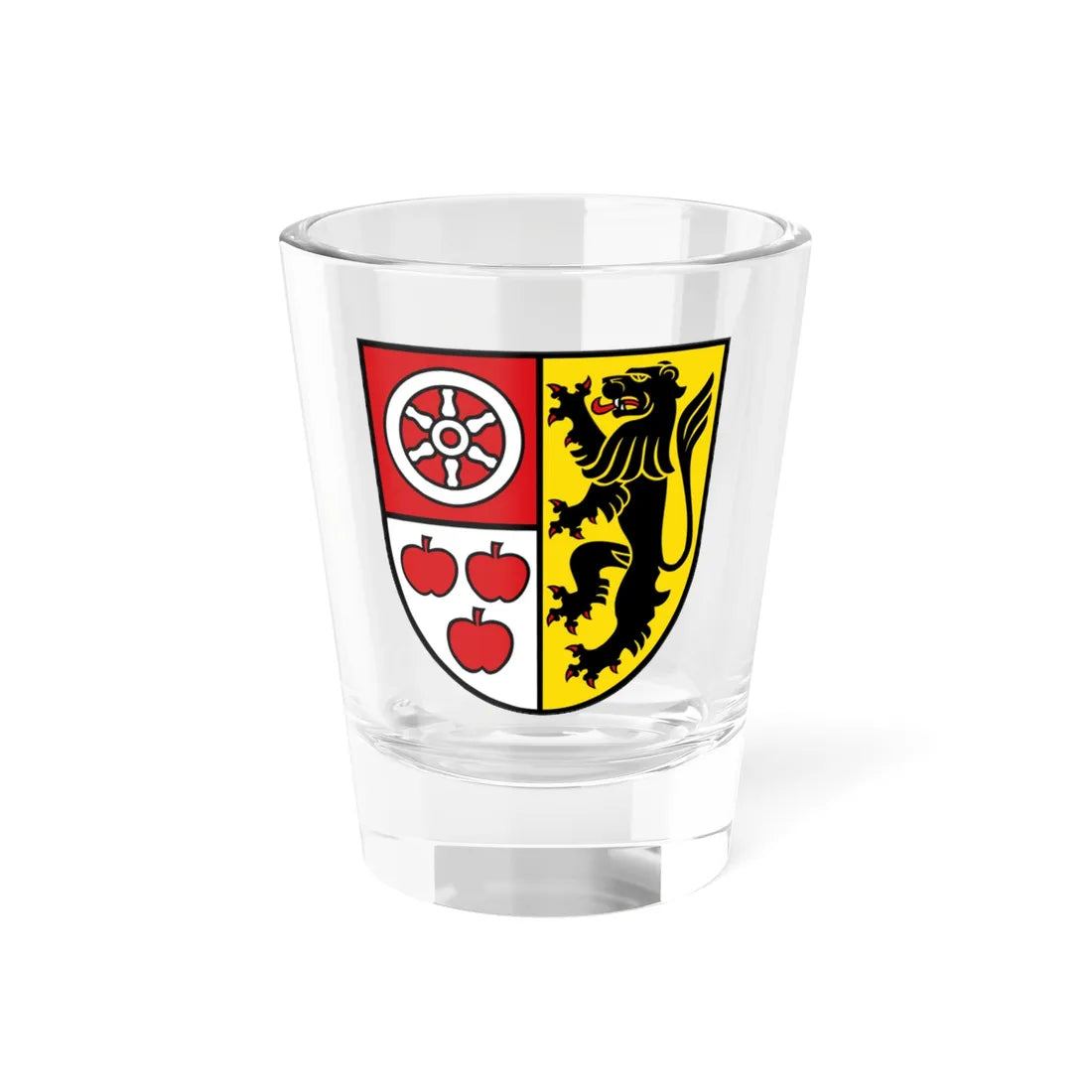 Wappen Landkreis Weimarer Land (Germany) (Coat of Arms) Shot Glass 1.5oz 1.5oz - Go Mug Yourself