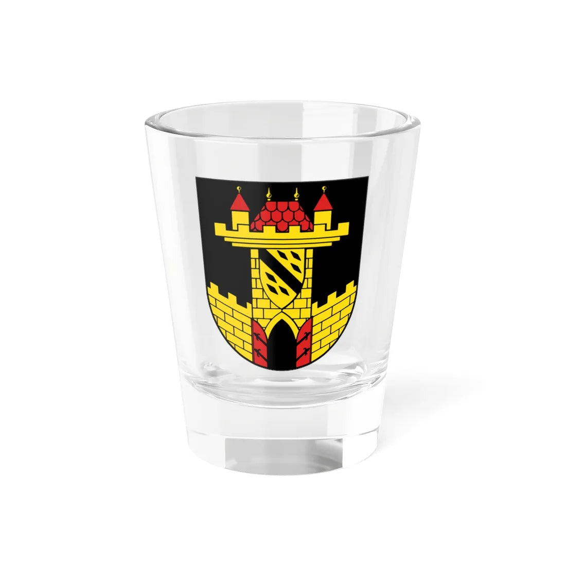 Wappen Leisnig (Germany) (Coat of Arms) Shot Glass 1.5oz 1.5oz - Go Mug Yourself