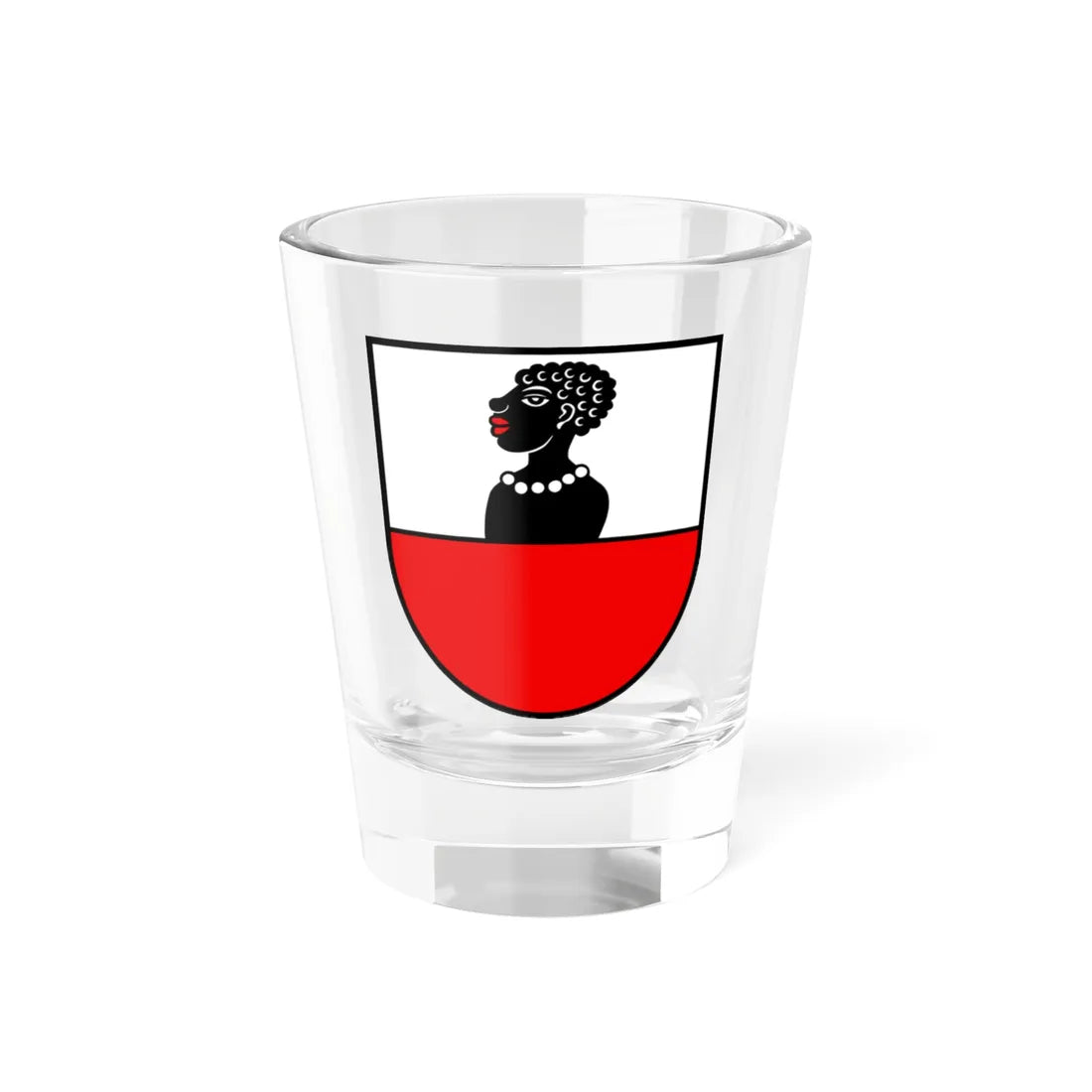 Wappen Mandach AG (Switzerland) (Coat of Arms) Shot Glass 1.5oz 1.5oz - Go Mug Yourself