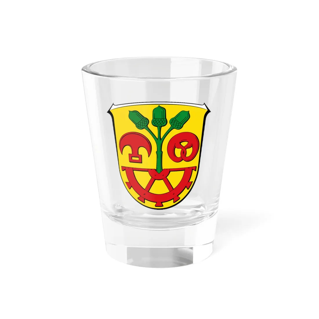 Wappen Mühltal (Germany) (Coat of Arms) Shot Glass 1.5oz 1.5oz - Go Mug Yourself