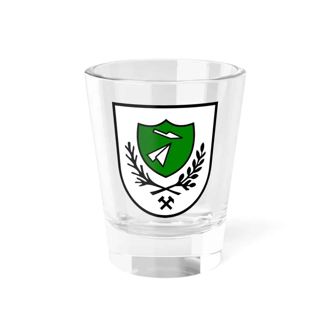 Wappen Mildenau (Germany) (Coat of Arms) Shot Glass 1.5oz 1.5oz - Go Mug Yourself