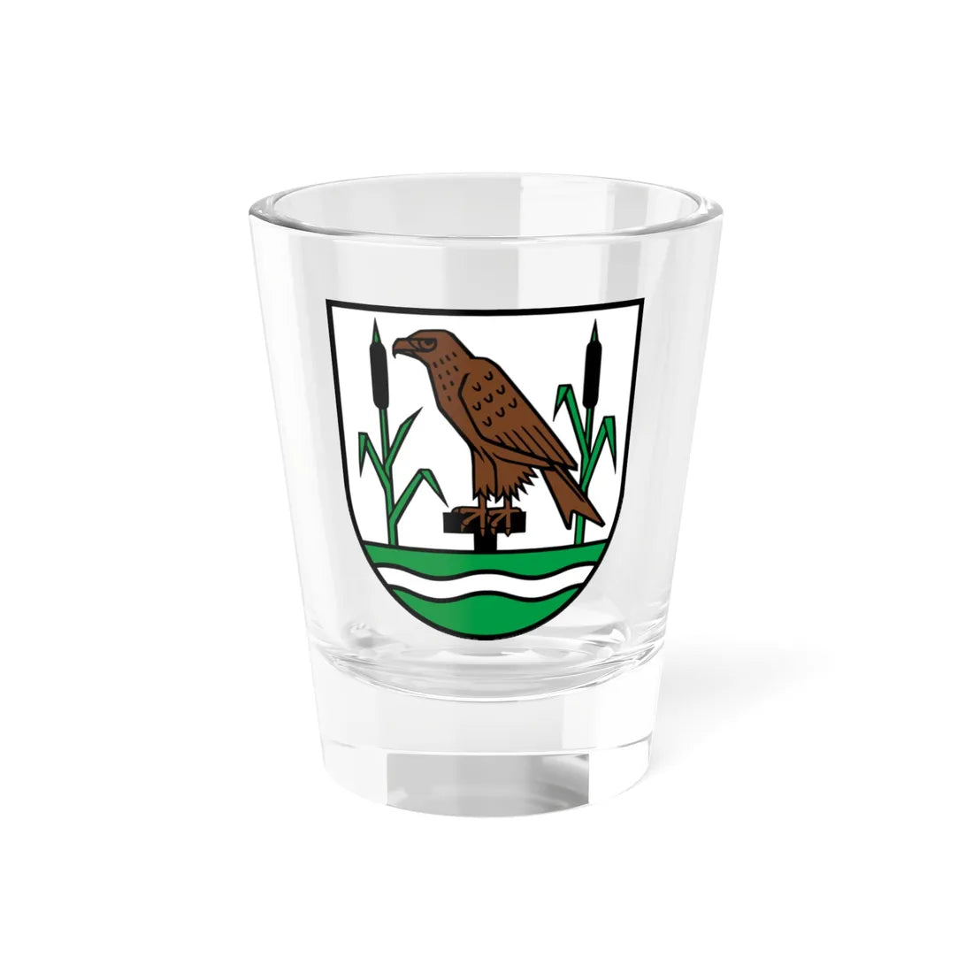 Wappen Moosleerau AG (Switzerland) (Coat of Arms) Shot Glass 1.5oz 1.5oz - Go Mug Yourself