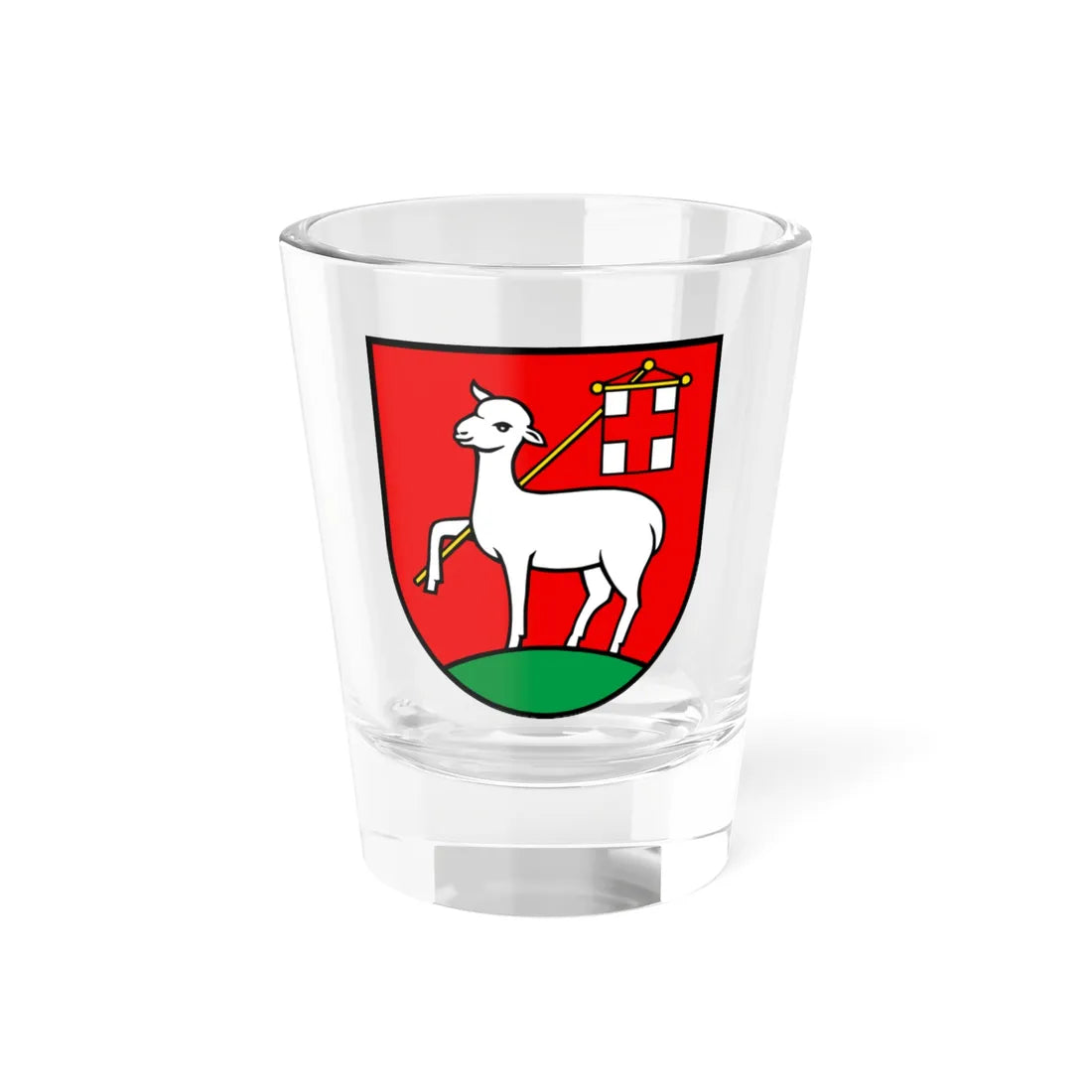 Wappen Niederrohrdorf AG (Switzerland) (Coat of Arms) Shot Glass 1.5oz 1.5oz - Go Mug Yourself