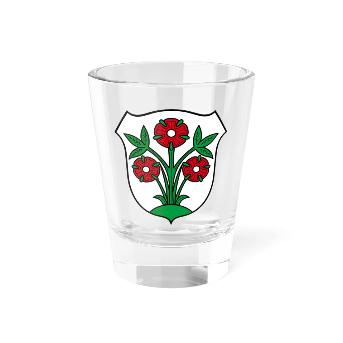 Wappen Ober-Ramstadt (Germany) (Coat of Arms) Shot Glass 1.5oz 1.5oz - Go Mug Yourself