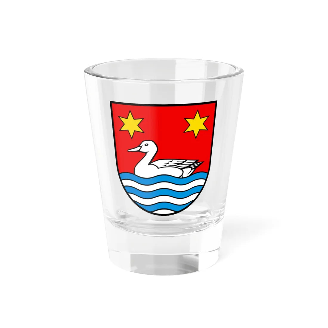 Wappen Oberentfelden AG (Switzerland) (Coat of Arms) Shot Glass 1.5oz 1.5oz - Go Mug Yourself