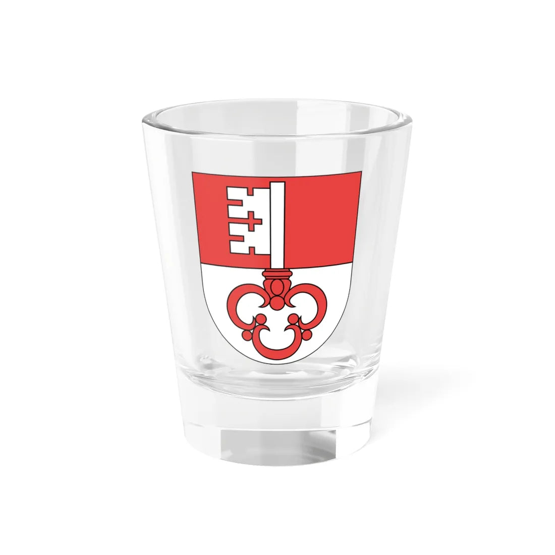 Wappen Obwalden matt (Switzerland) (Coat of Arms) Shot Glass 1.5oz - Go Mug Yourself