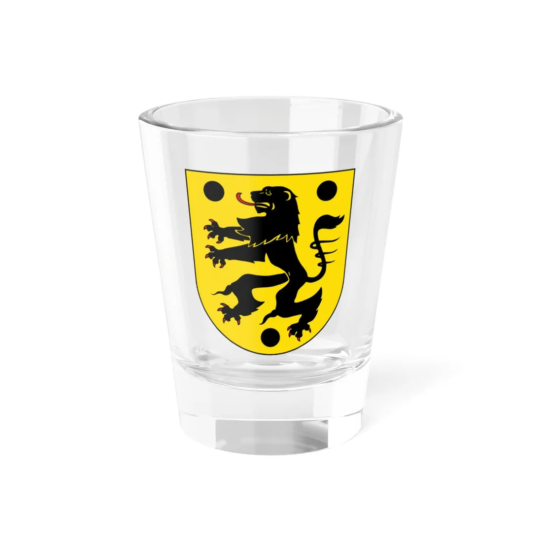 Wappen Oelsnitz (Germany) (Coat of Arms) Shot Glass 1.5oz 1.5oz - Go Mug Yourself