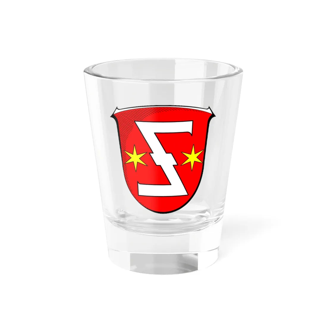 Wappen Oestrich-Winkel (Germany) (Coat of Arms) Shot Glass 1.5oz 1.5oz - Go Mug Yourself