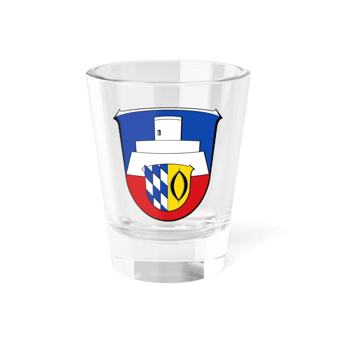 Wappen Otzberg (Germany) (Coat of Arms) Shot Glass 1.5oz 1.5oz - Go Mug Yourself