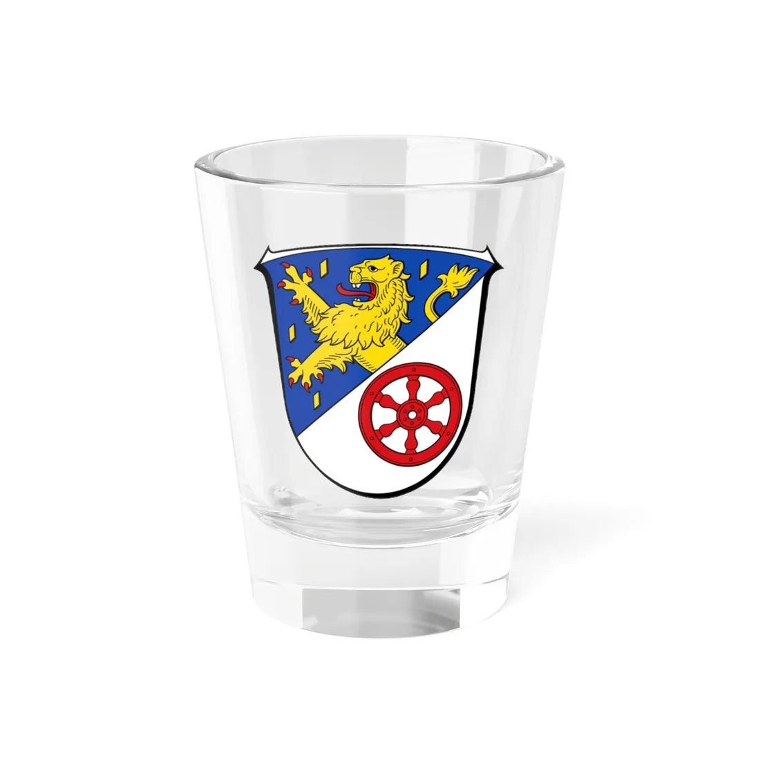 Wappen Rheingau-Taunus-Kreis (Germany) (Coat of Arms) Shot Glass 1.5oz 1.5oz - Go Mug Yourself