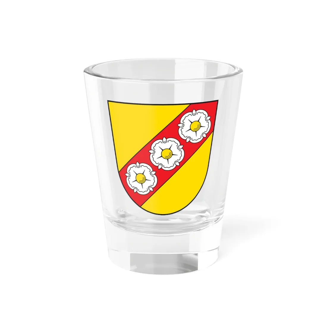 Wappen Riedenburg (Germany) (Coat of Arms) Shot Glass 1.5oz 1.5oz - Go Mug Yourself