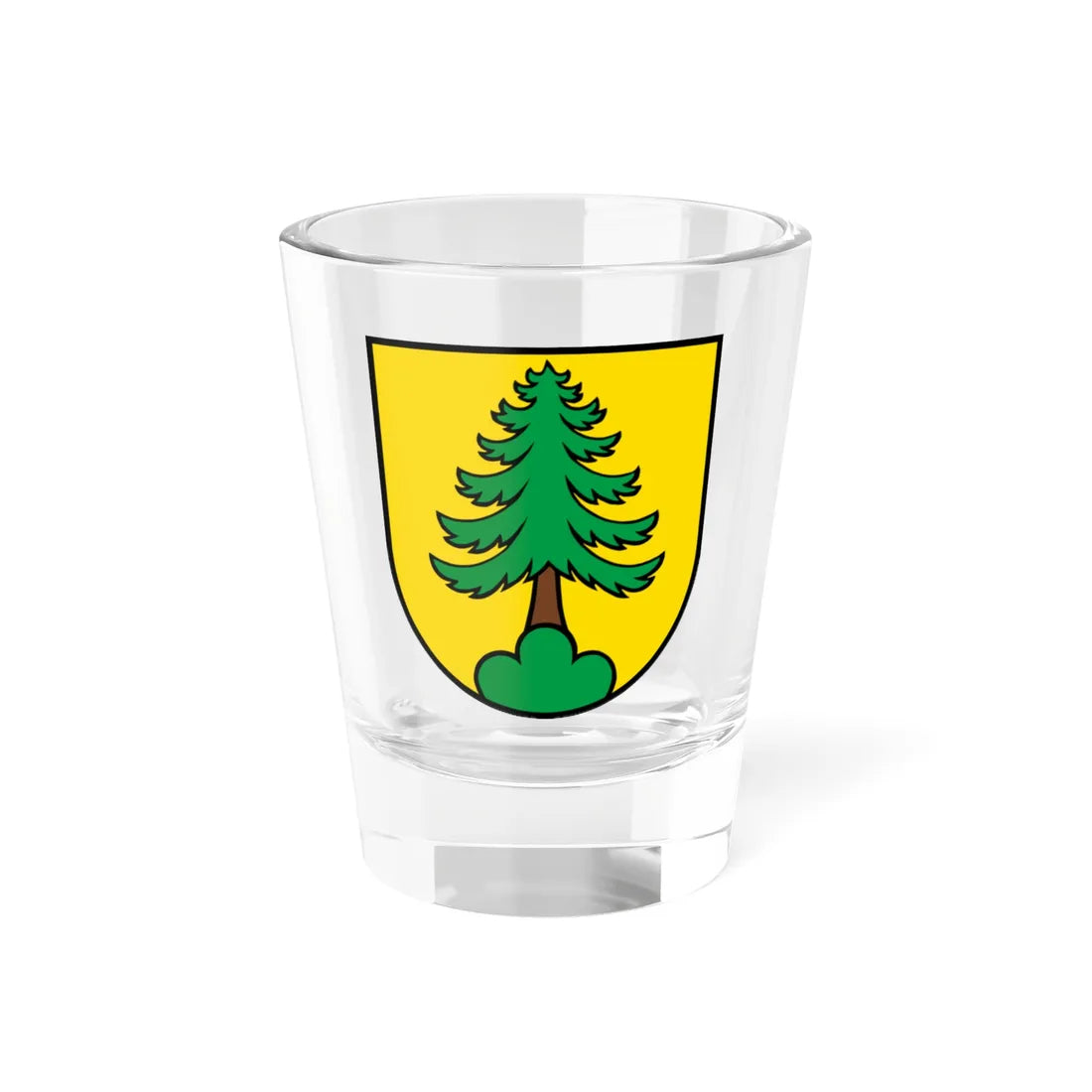 Wappen Riniken AG (Switzerland) (Coat of Arms) Shot Glass 1.5oz 1.5oz - Go Mug Yourself