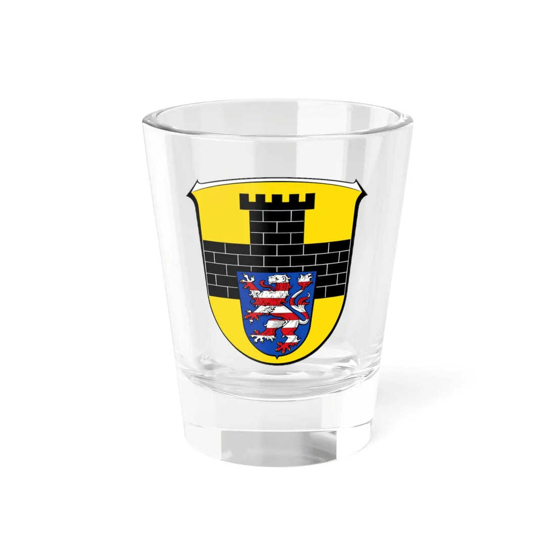 Wappen Romrod (Germany) (Coat of Arms) Shot Glass 1.5oz 1.5oz - Go Mug Yourself