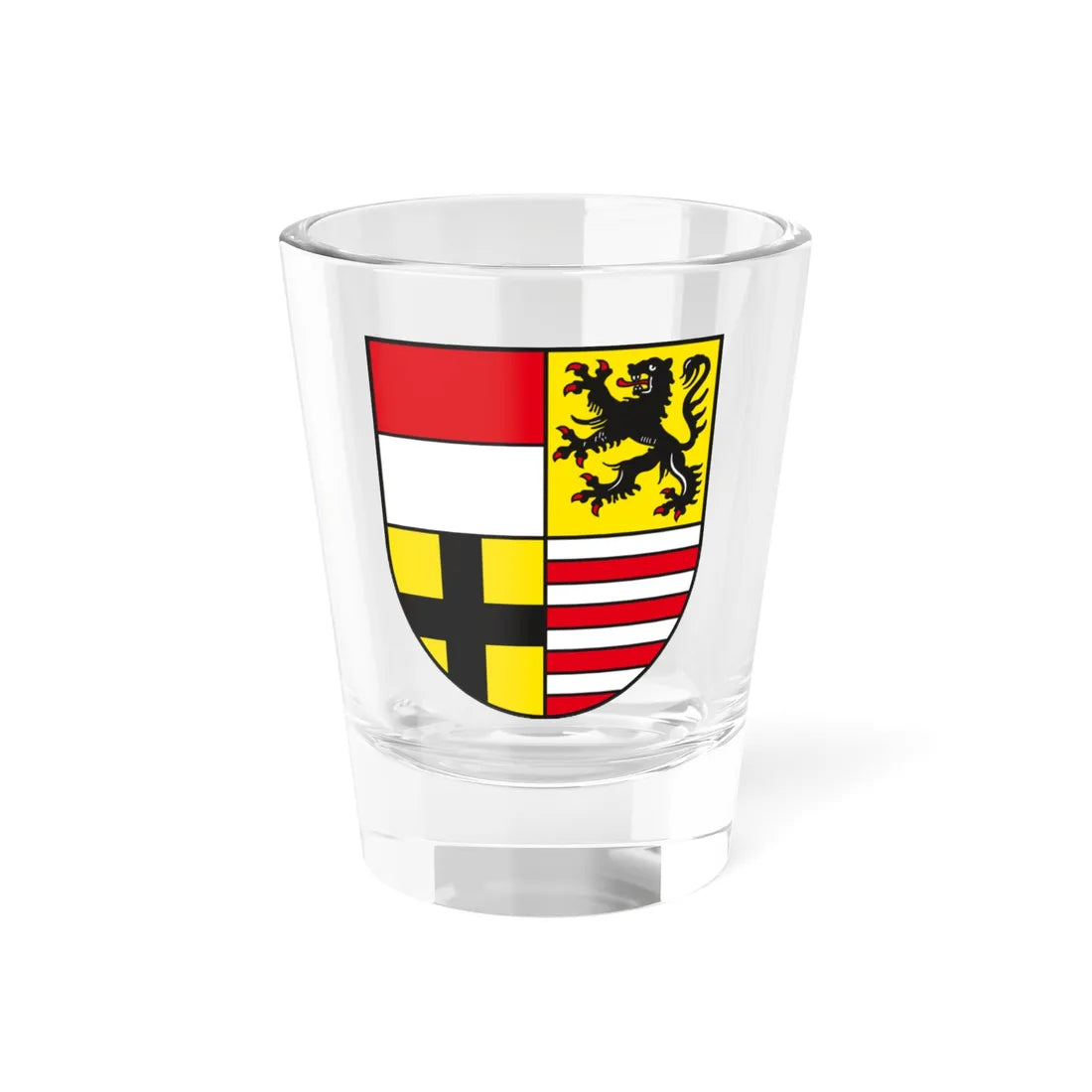 Wappen Saalekreis (Germany) (Coat of Arms) Shot Glass 1.5oz 1.5oz - Go Mug Yourself