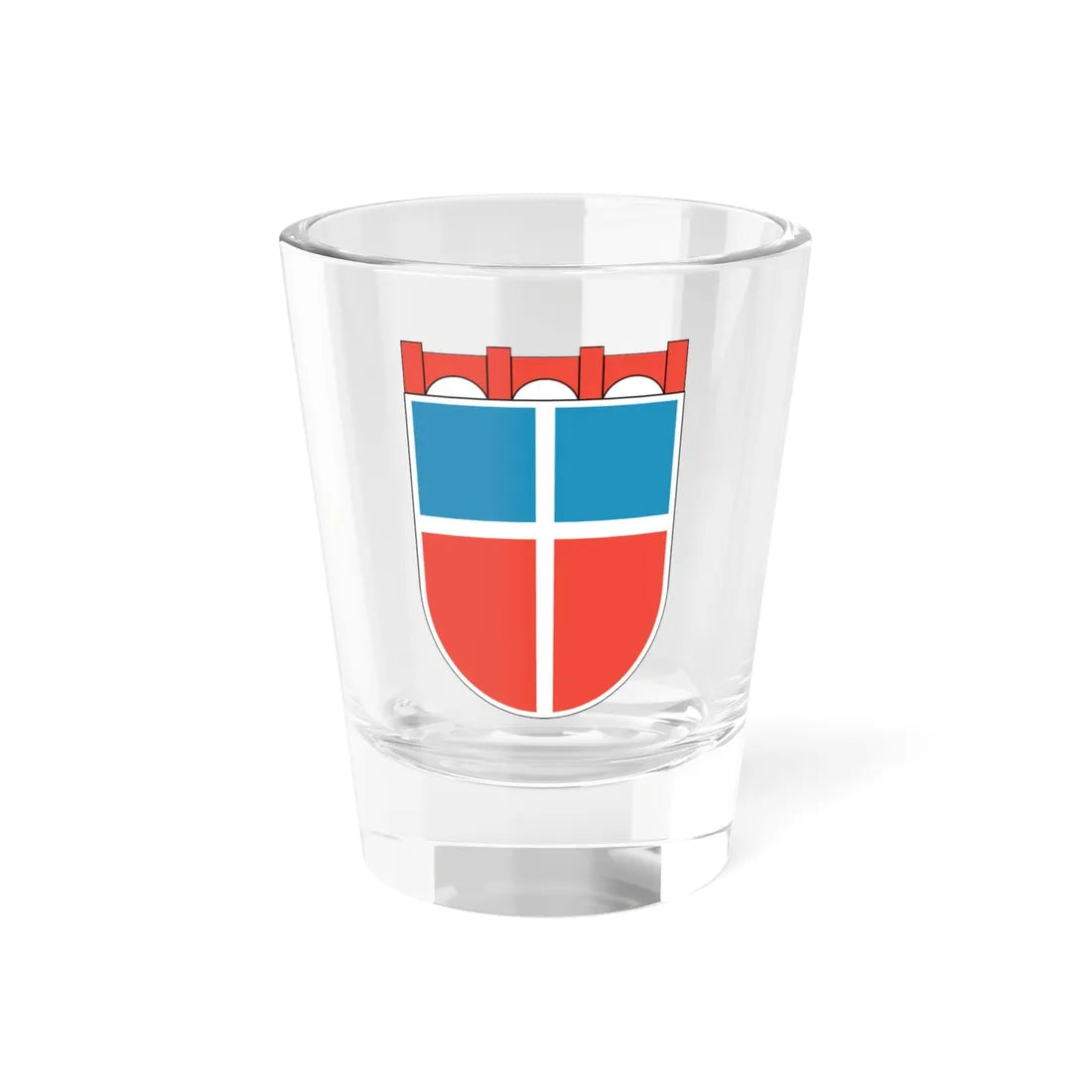 Wappen Saarland 1948 (Germany) (Coat of Arms) Shot Glass 1.5oz 1.5oz - Go Mug Yourself