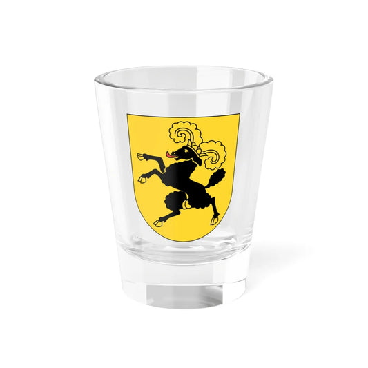 Wappen Schaffhausen matt (Switzerland) (Coat of Arms) Shot Glass 1.5oz 1.5oz - Go Mug Yourself