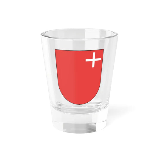 Wappen Schwyz matt (Switzerland) (Coat of Arms) Shot Glass 1.5oz 1.5oz - Go Mug Yourself