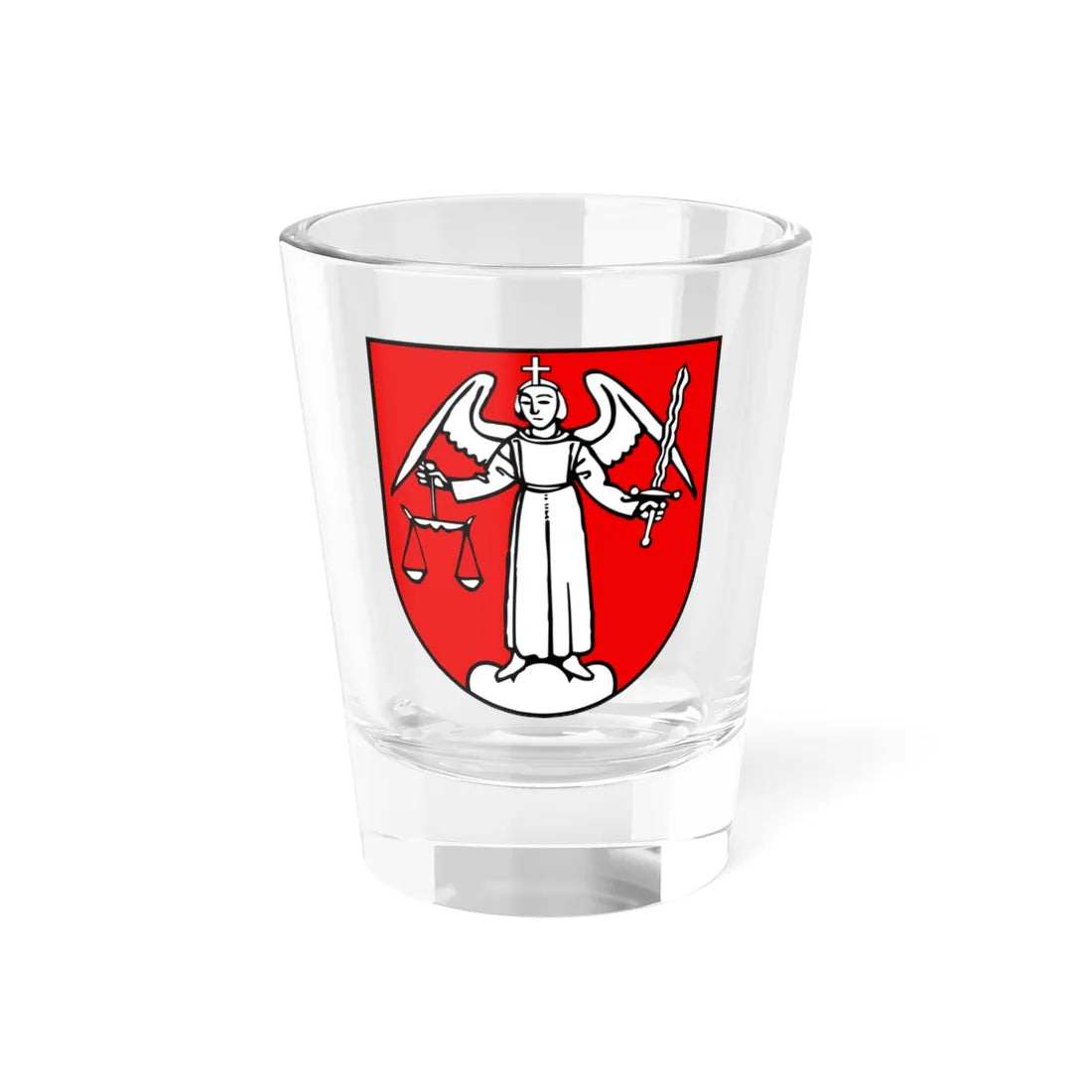 Wappen Seelisberg UR (Switzerland) (Coat of Arms) Shot Glass 1.5oz 1.5oz - Go Mug Yourself
