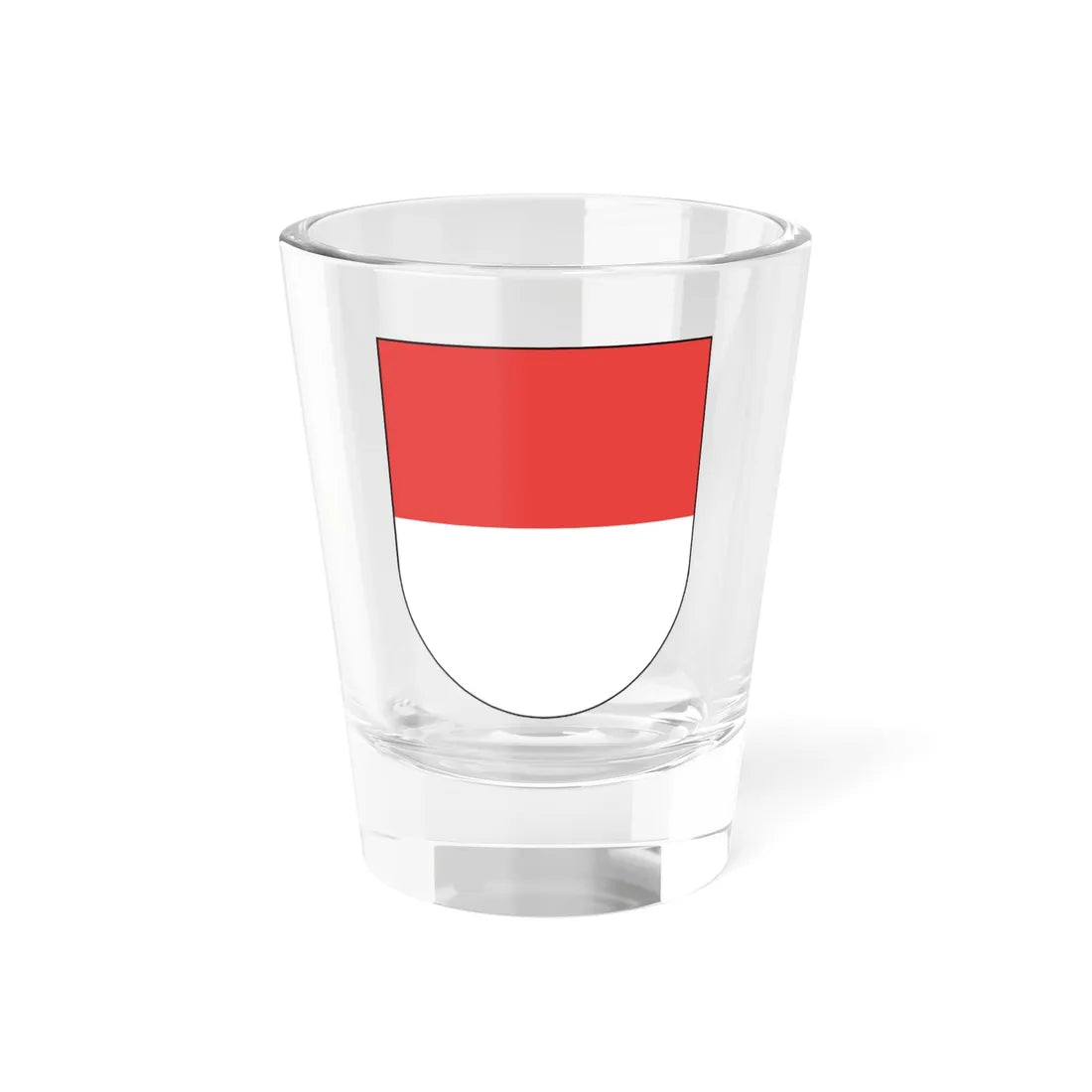 Wappen Solothurn matt (Switzerland) (Coat of Arms) Shot Glass 1.5oz 1.5oz - Go Mug Yourself