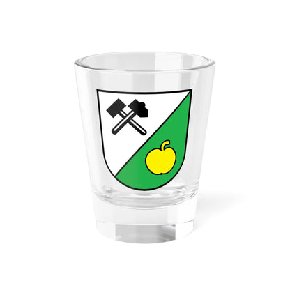 Wappen Sornzig-Ablaß Sachsen (Germany) (Coat of Arms) Shot Glass 1.5oz 1.5oz - Go Mug Yourself