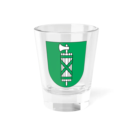 Wappen St. Gallen matt 2011 (Switzerland) (Coat of Arms) Shot Glass 1.5oz 1.5oz - Go Mug Yourself