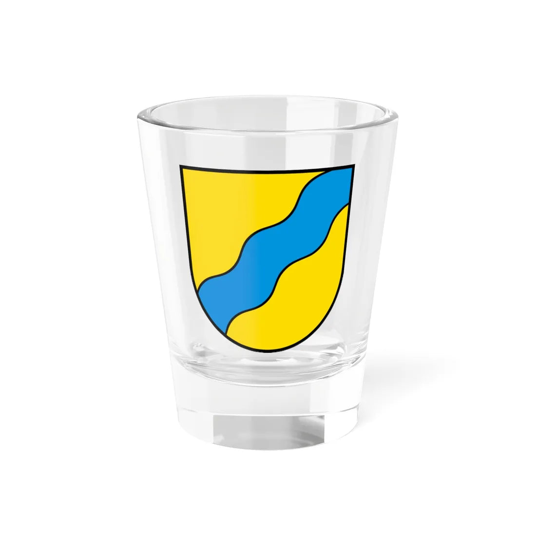 Wappen Strengelbach AG (Switzerland) (Coat of Arms) Shot Glass 1.5oz 1.5oz - Go Mug Yourself
