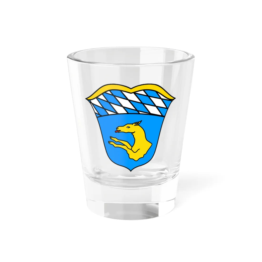 Wappen Thierhaupten (Germany) (Coat of Arms) Shot Glass 1.5oz - Go Mug Yourself