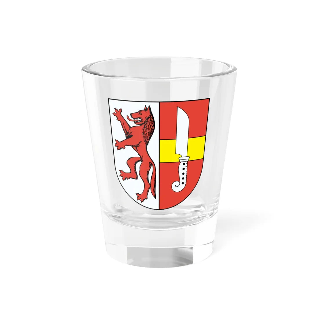 Wappen Treuen (Germany) (Coat of Arms) Shot Glass 1.5oz 1.5oz - Go Mug Yourself