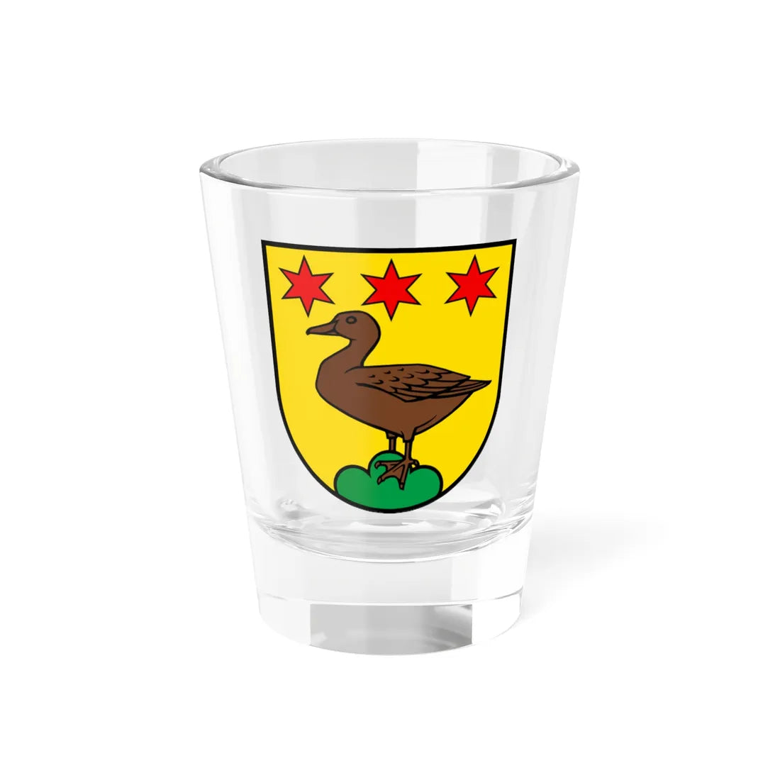 Wappen Unterentfelden (Switzerland) (Coat of Arms) Shot Glass 1.5oz 1.5oz - Go Mug Yourself