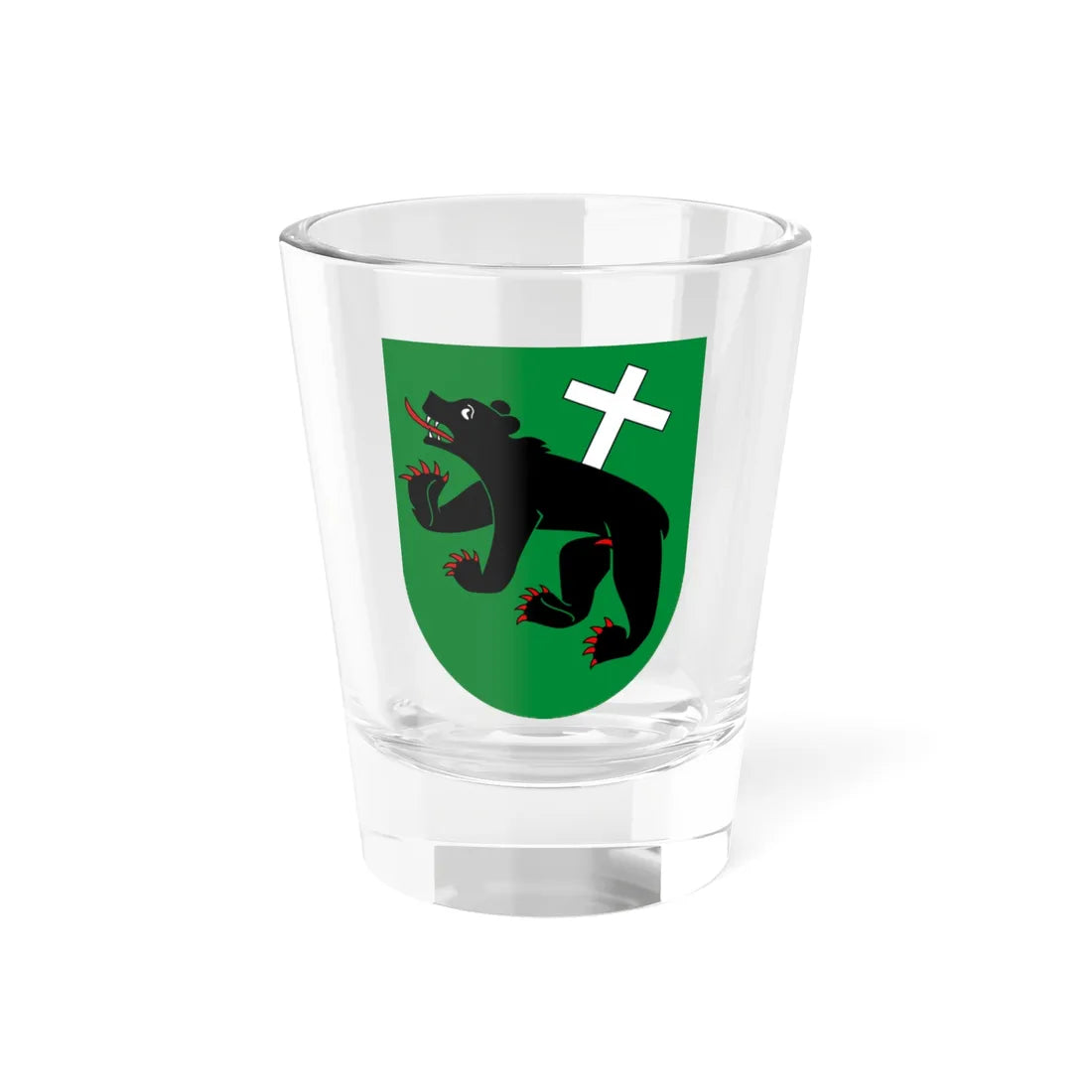 Wappen Urseren (Switzerland) (Coat of Arms) Shot Glass 1.5oz 1.5oz - Go Mug Yourself