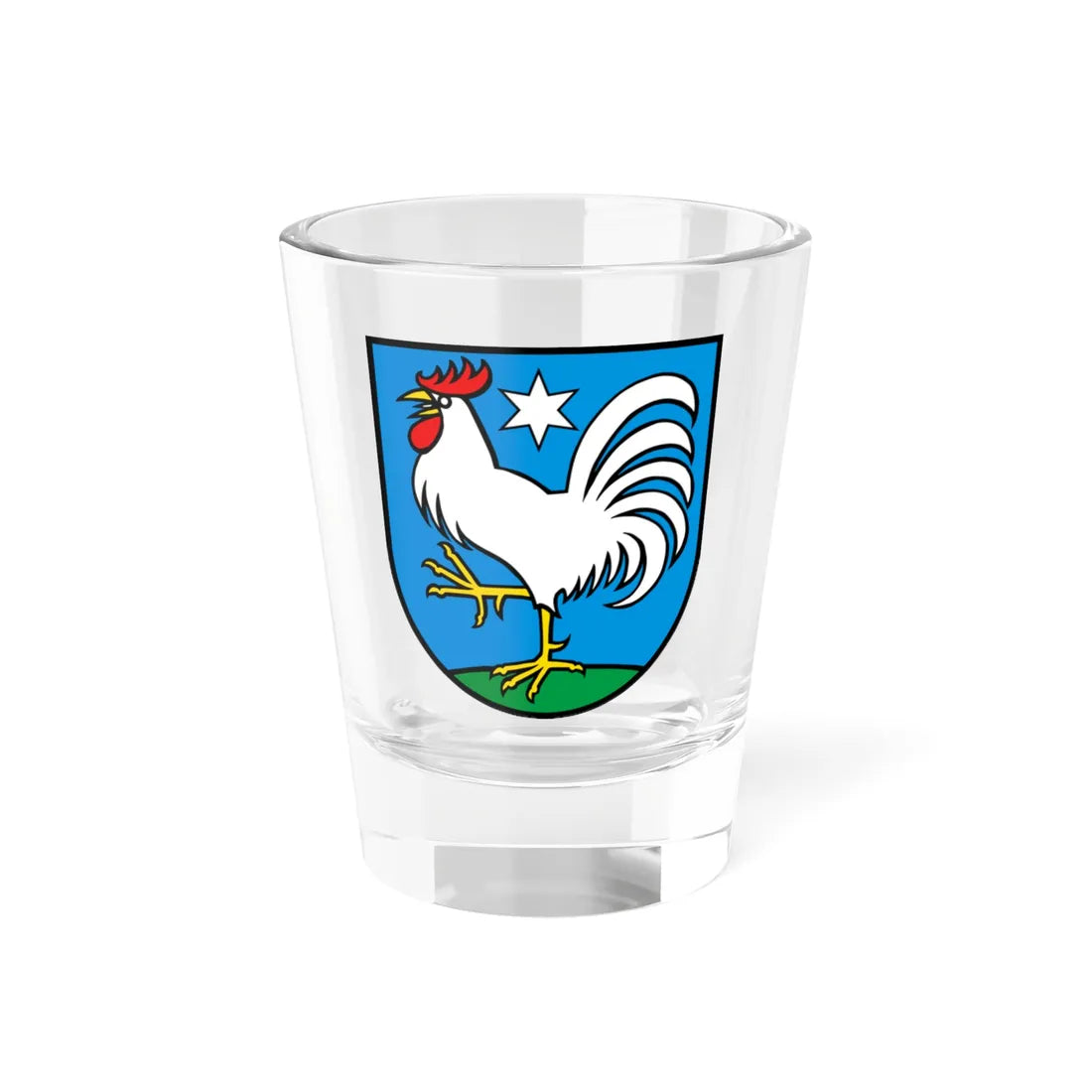 Wappen Veltheim AG (Switzerland) (Coat of Arms) Shot Glass 1.5oz 1.5oz - Go Mug Yourself