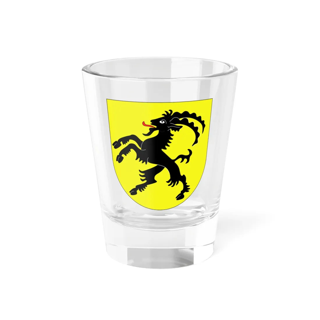 Wappen Vogtei Rheintal (Switzerland) (Coat of Arms) Shot Glass 1.5oz 1.5oz - Go Mug Yourself
