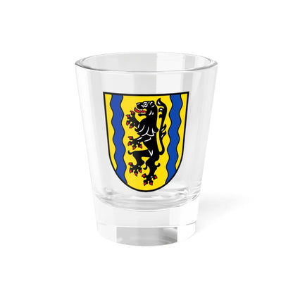 Wappen vom Landkreis Nordsachsen (Germany) (Coat of Arms) Shot Glass 1.5oz 1.5oz - Go Mug Yourself