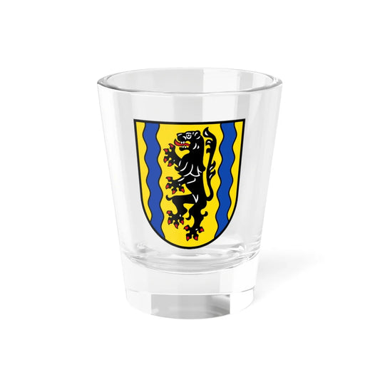 Wappen vom Landkreis Nordsachsen (Germany) (Coat of Arms) Shot Glass 1.5oz 1.5oz - Go Mug Yourself