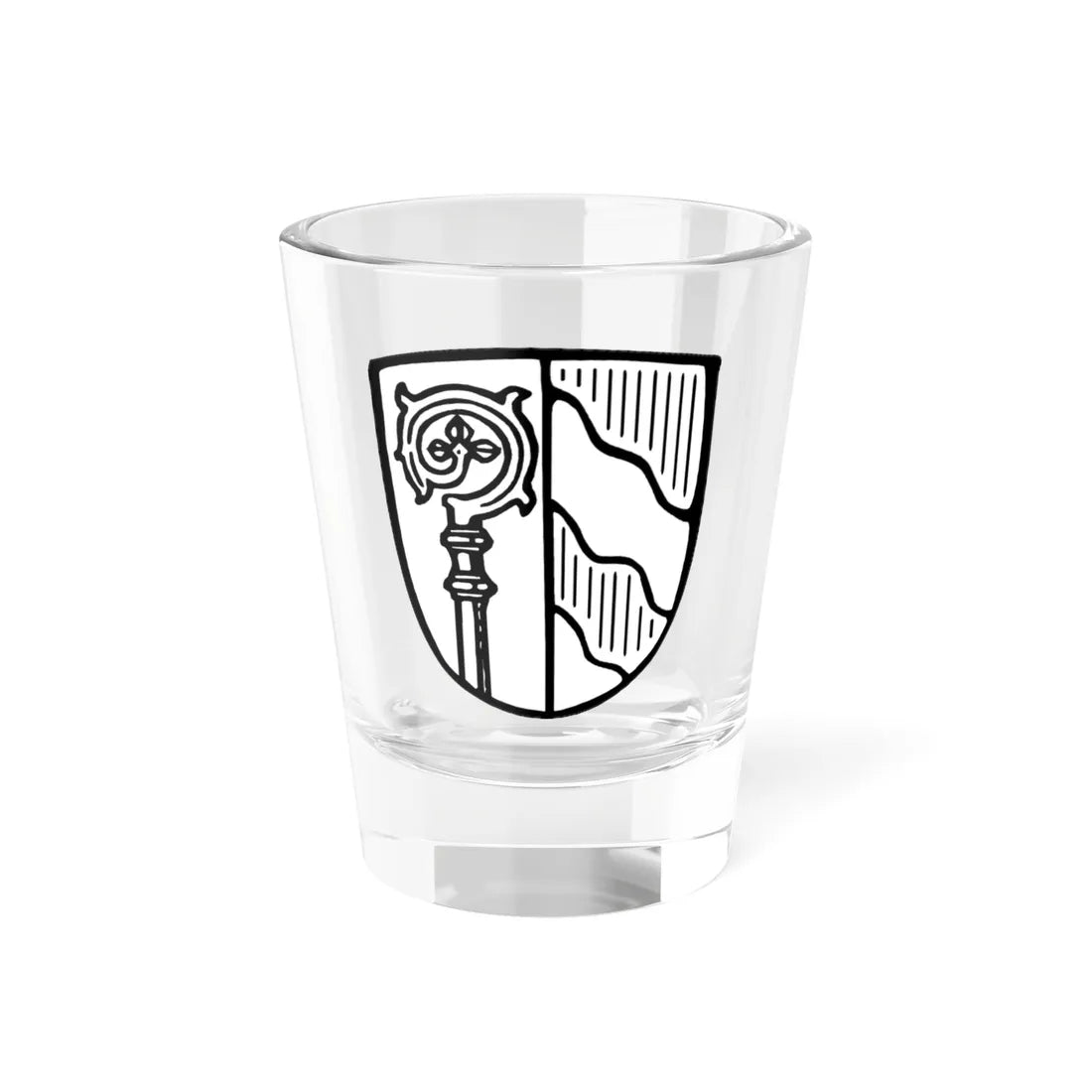 Wappen von Eching am Ammersee sw (Germany) (Coat of Arms) Shot Glass 1.5oz 1.5oz - Go Mug Yourself