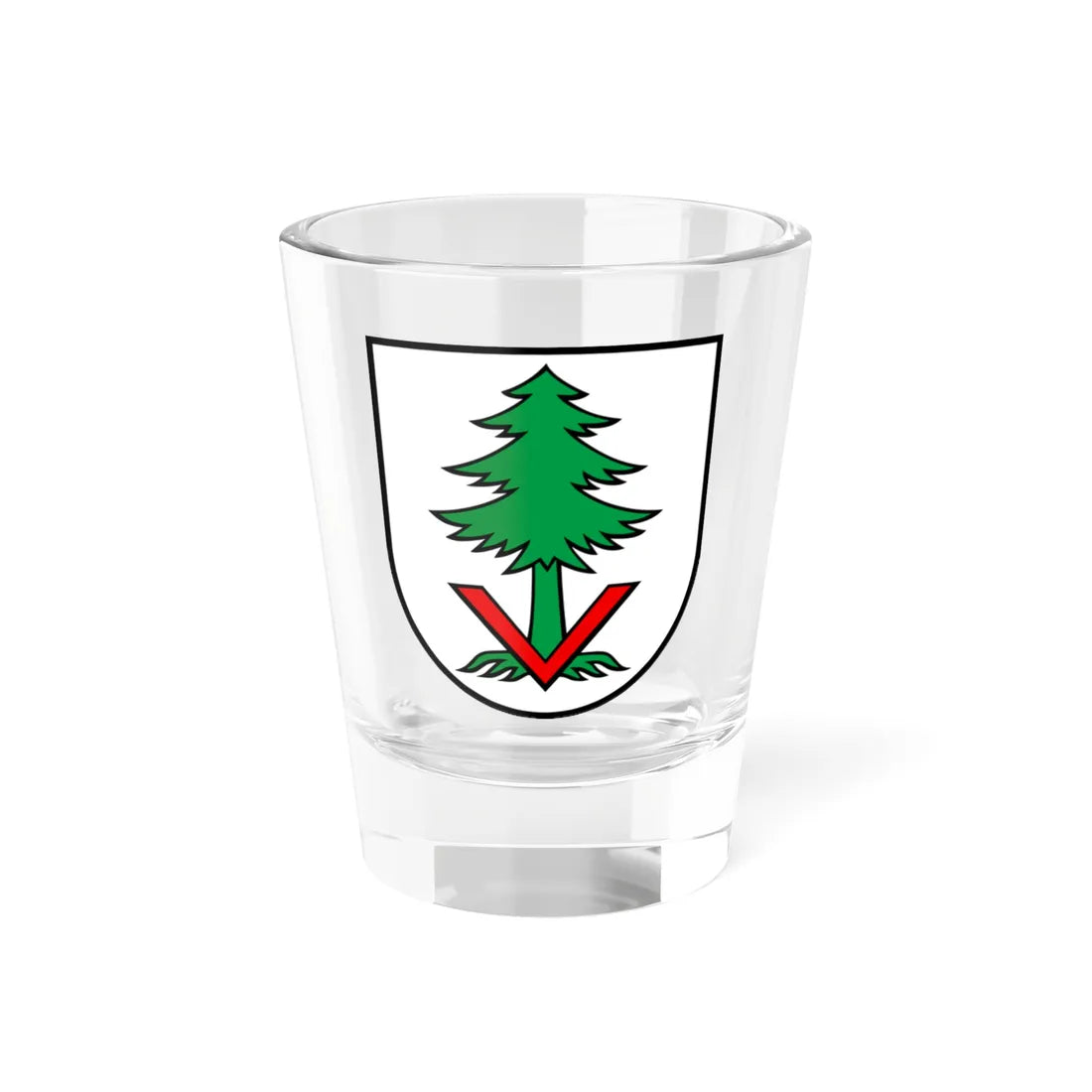 Wappen Vordemwald AG (Switzerland) (Coat of Arms) Shot Glass 1.5oz 1.5oz - Go Mug Yourself