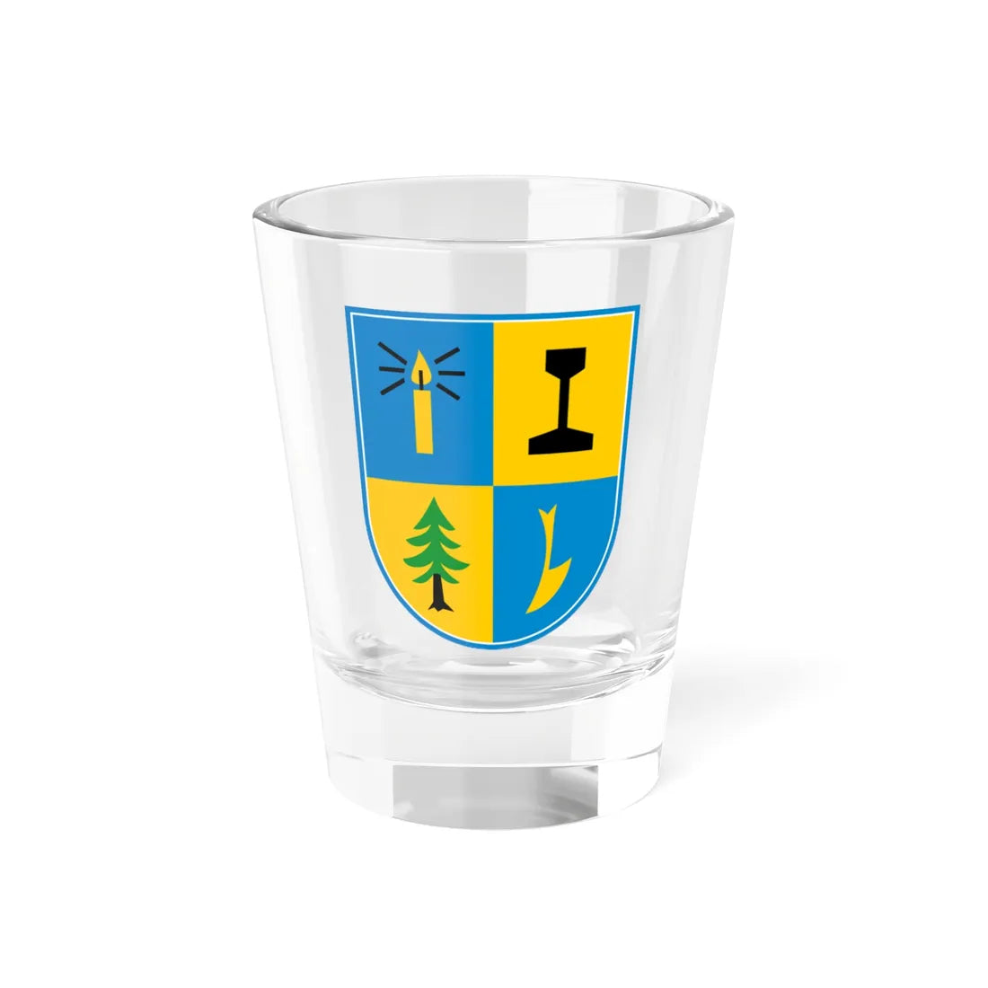 Wappen Wülknitz (Germany) (Coat of Arms) Shot Glass 1.5oz 1.5oz - Go Mug Yourself