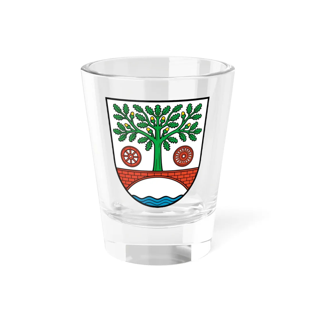 Wappen Zepernick (Germany) (Coat of Arms) Shot Glass 1.5oz 1.5oz - Go Mug Yourself