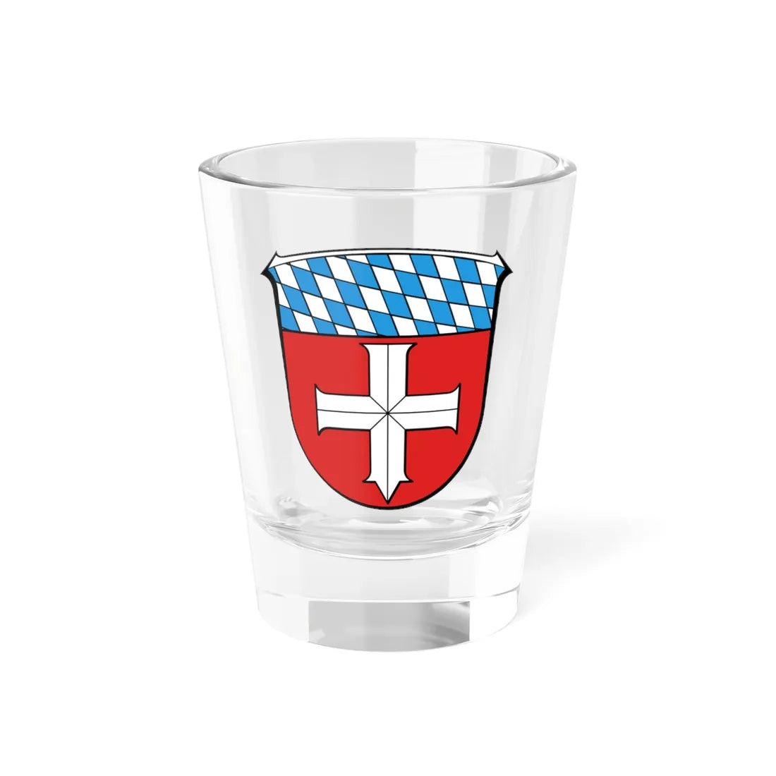 WappenBürstadt (Germany) (Coat of Arms) Shot Glass 1.5oz 1.5oz - Go Mug Yourself