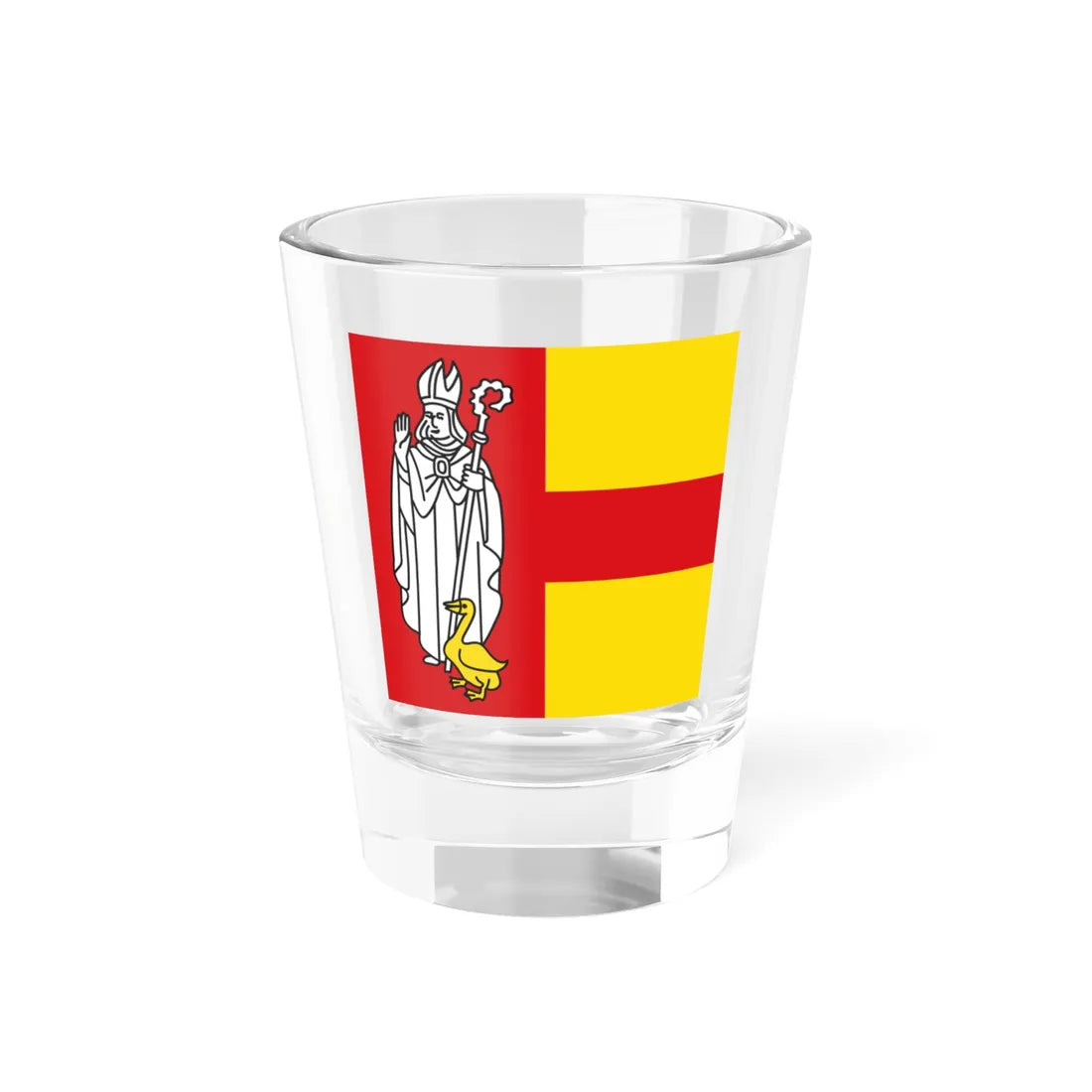 Wappenflagge Kreis Coesfeld 1956 (Germany) Shot Glass 1.5oz 1.5oz - Go Mug Yourself