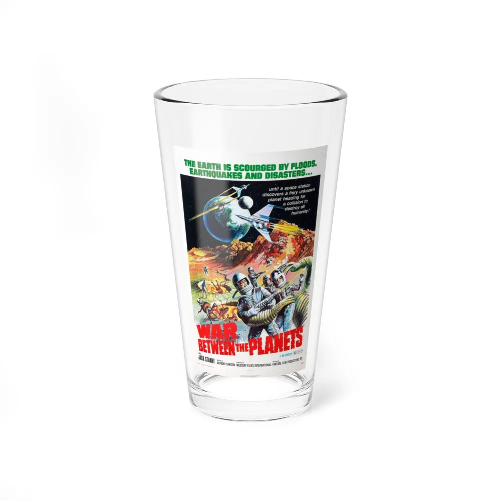 WAR BETWEEN THE PLANETS 1966 Movie Poster - Pint Glass 16oz-16oz-Go Mug Yourself