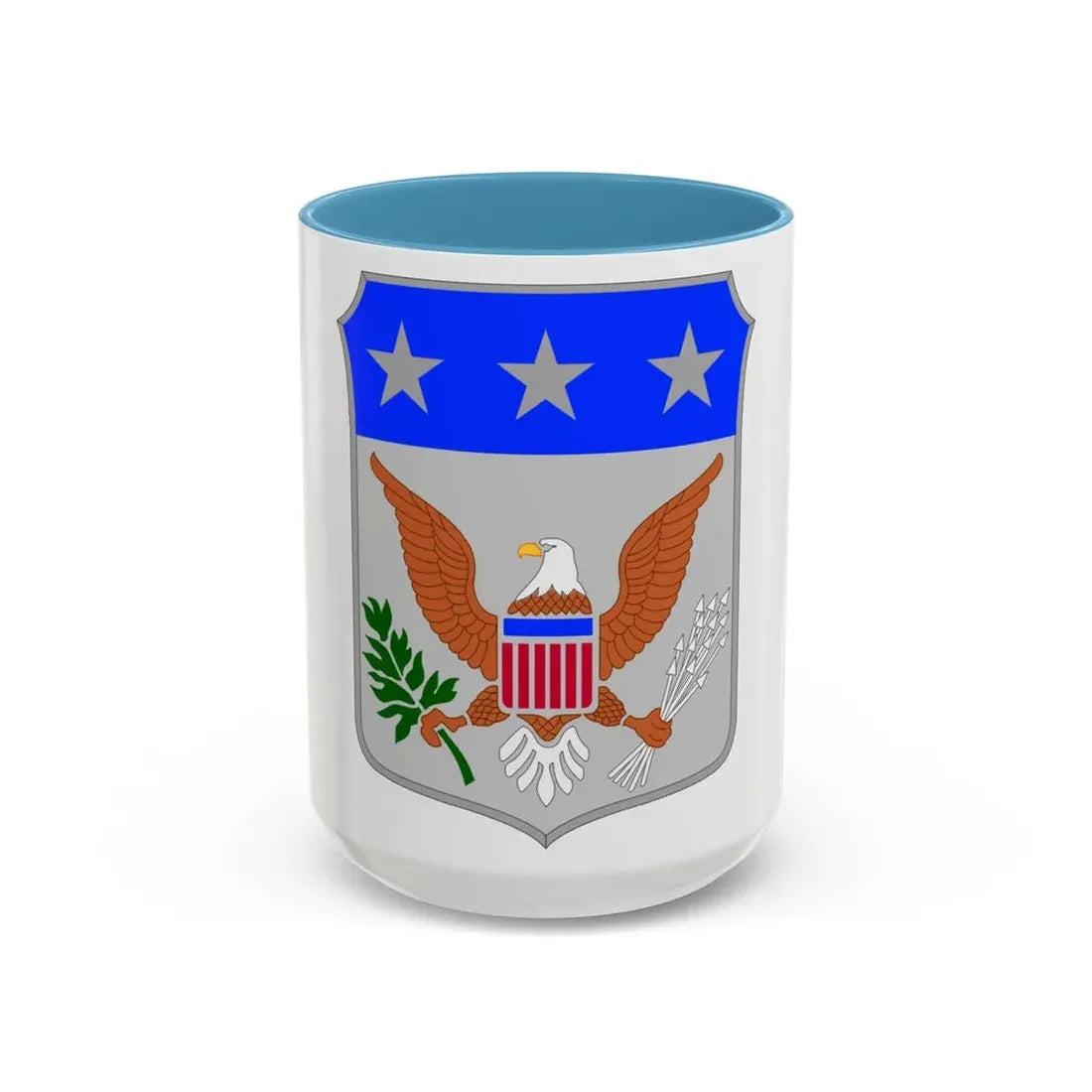 War College (U.S. Army) Accent Coffee Mug 15oz Light Blue - Go Mug Yourself