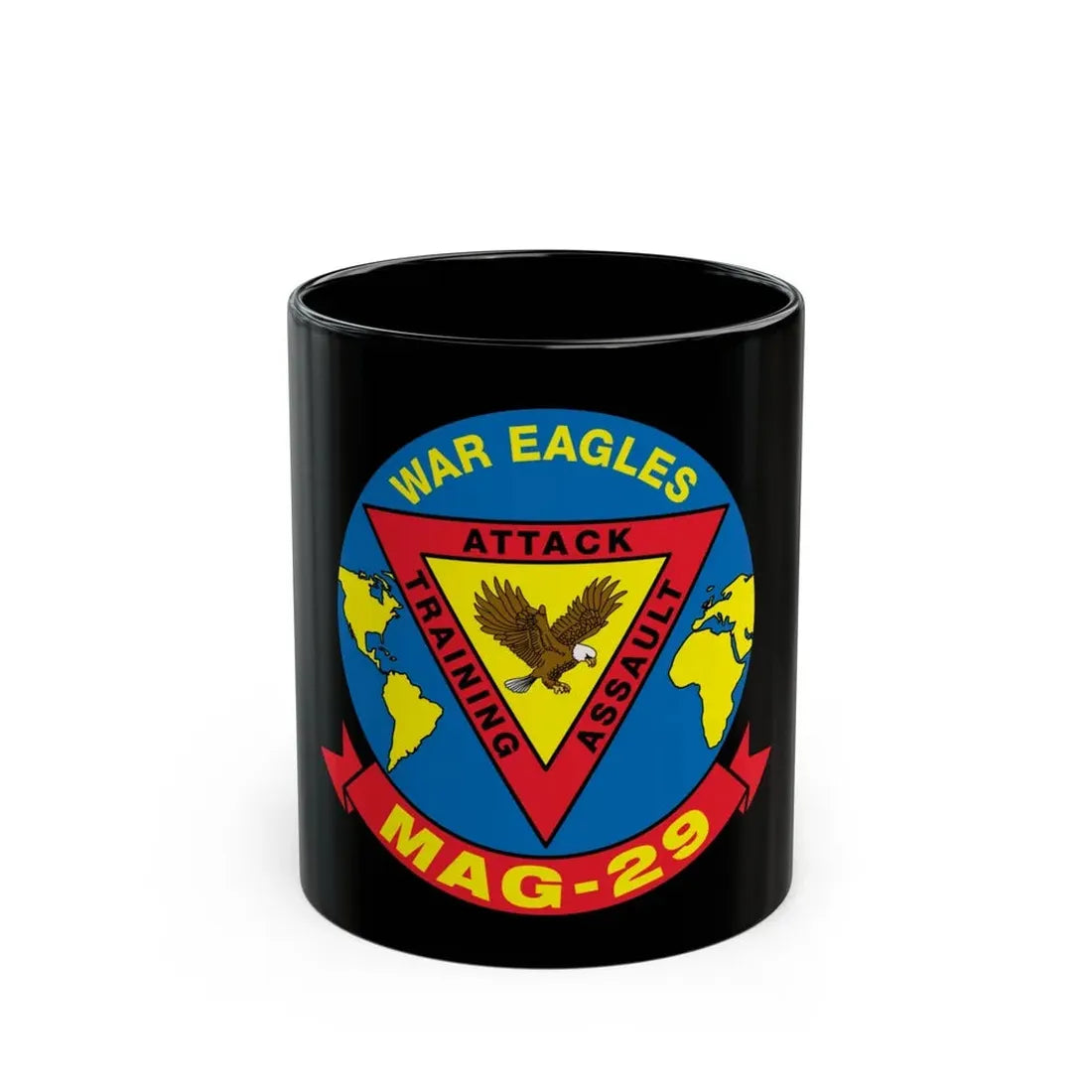 War Eagle MAG 29 (USMC) Black Coffee Mug 11oz - Go Mug Yourself
