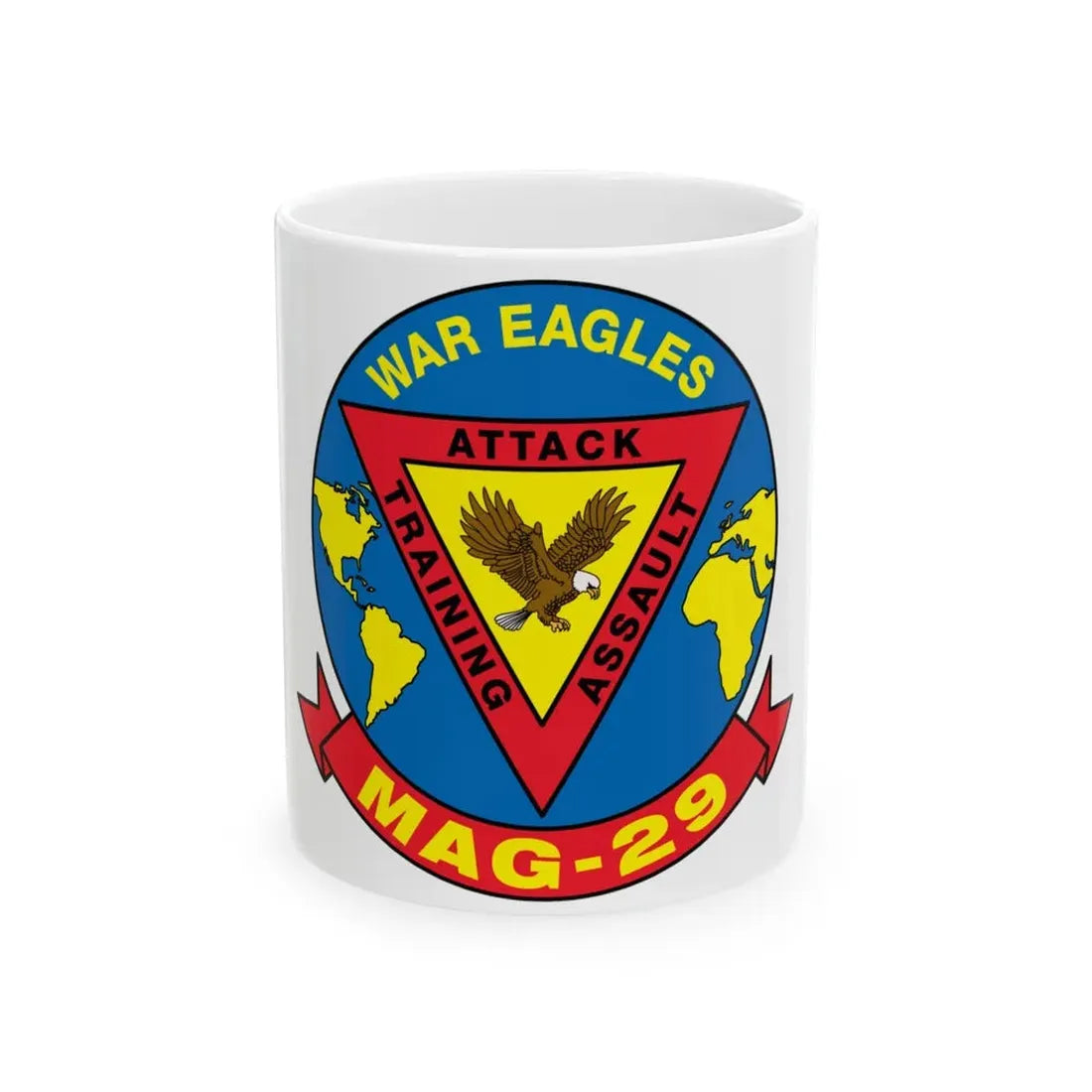 War Eagle MAG 29 (USMC) White Coffee Mug 11oz - Go Mug Yourself