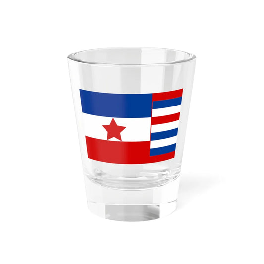 War Ensign of DF Yugoslavia 1942 (Croatia) Shot Glass 1.5oz 1.5oz - Go Mug Yourself