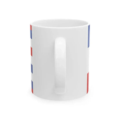 War Ensign of DF Yugoslavia 1942 (Croatia) White Coffee Mug - Go Mug Yourself
