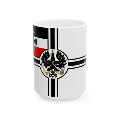 War Ensign of Germany 1867-1892 (Germany) White Coffee Mug 15oz - Go Mug Yourself